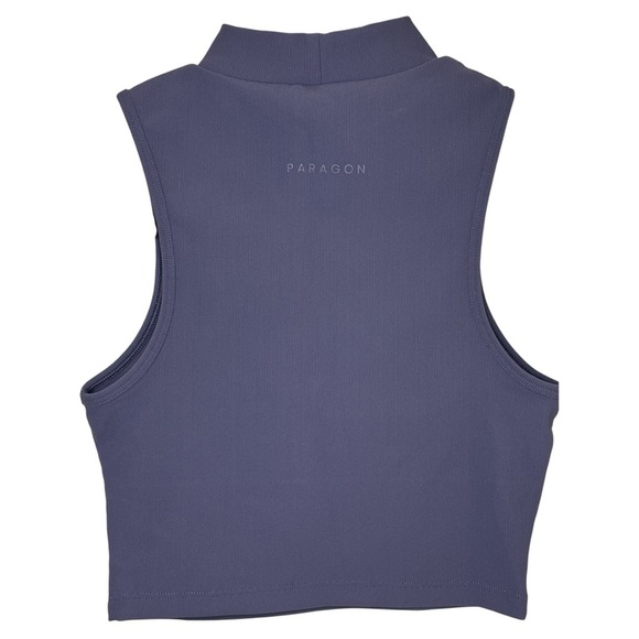 PARAGON Blue Sleeveless Crop Tank Top - Picture 5 of 5